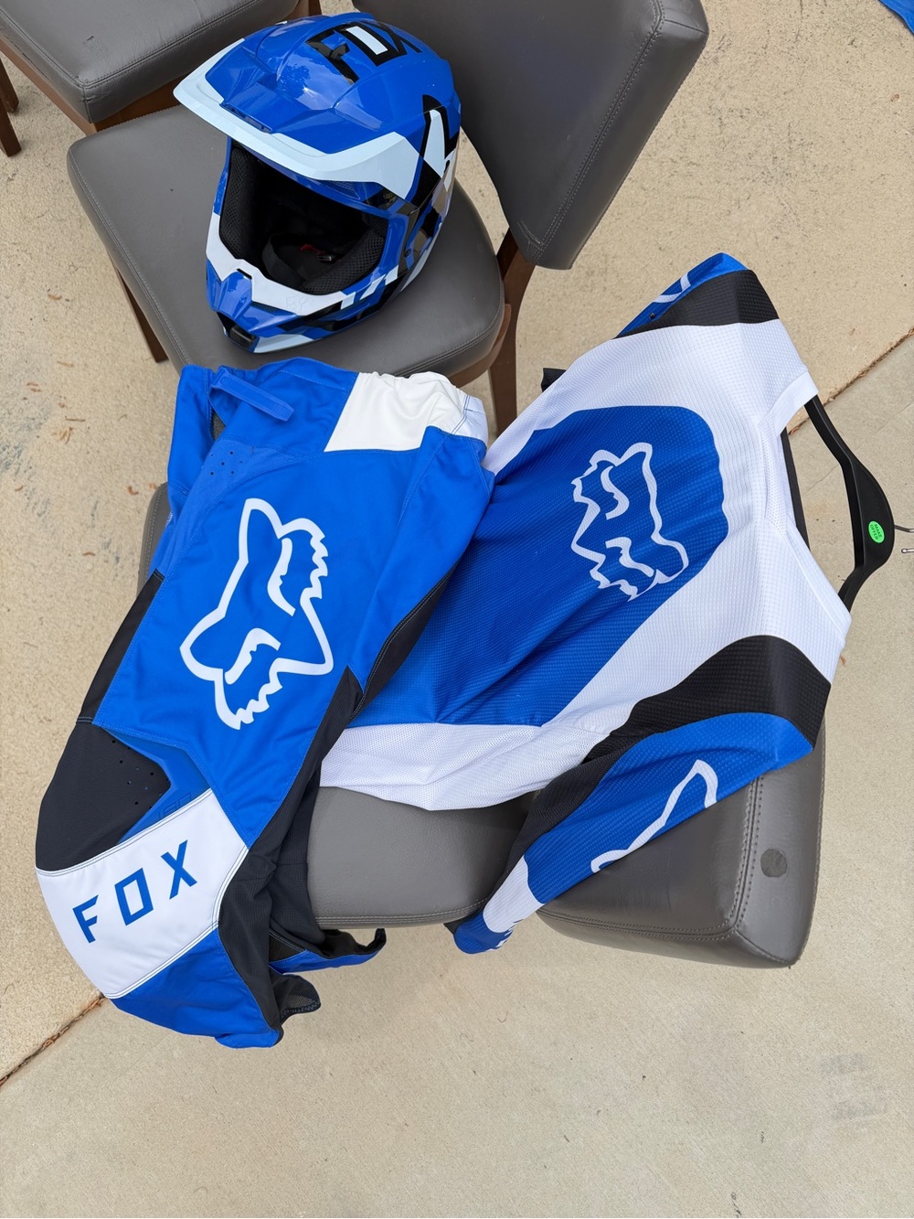Fox Men's Blue White Performance Jacket & Jersey Set